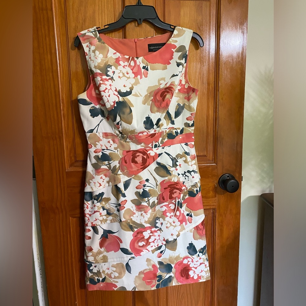 Size 8 Floral Sheath Dress